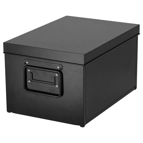 Black Metal Storage Box 